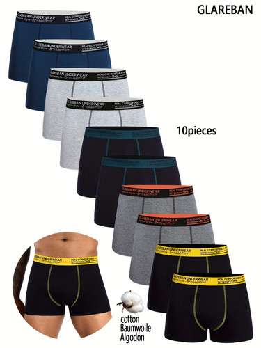 10er pack baumwoll - 10er-pack, baumwoll-boxershorts